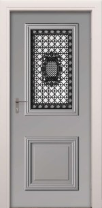 xlvd03_Voordeur rooster klassiek wit - voorbeeld